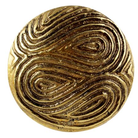Press Plate Compact Antique Golden Aluminium Cabinet Knob